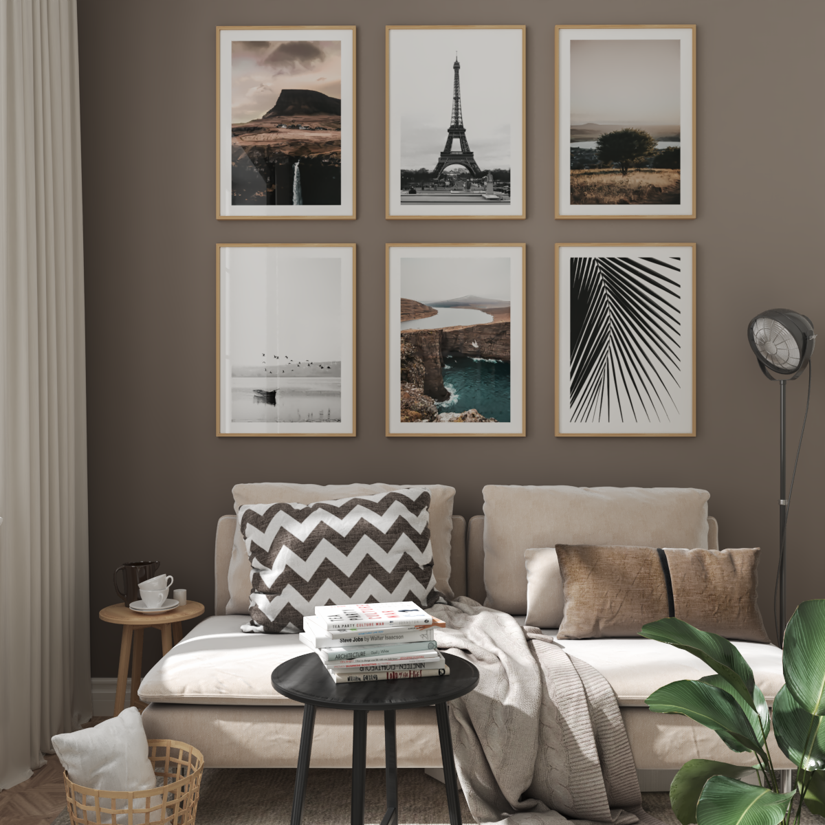 Modern Apartment Wall Art Ideas Brown Nature Photography Living Room Decor Ideas
