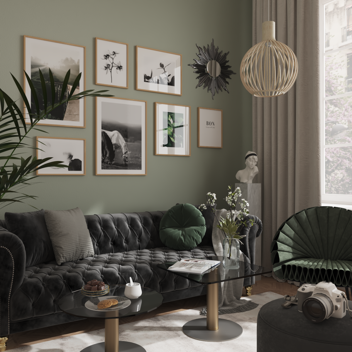 Modern Minimalism Monochrome Picture Wall Decor Print Living Room Ideas Horse Poster
