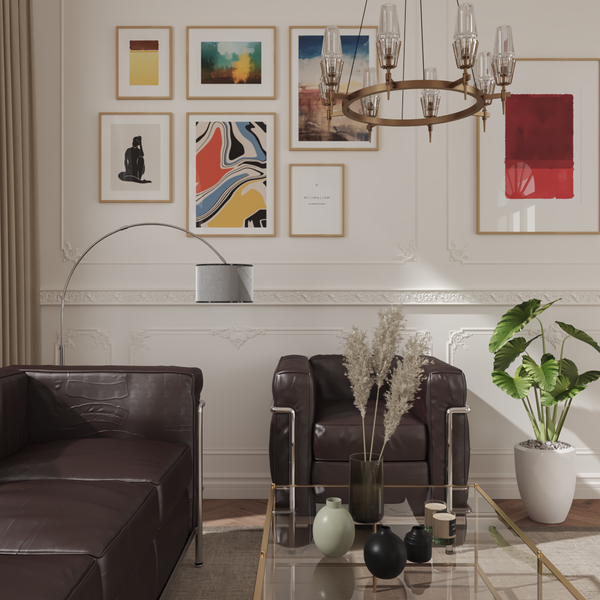 Mid Century Modern Living Room Off White Abstract Wall Art Ideas House Interior Decor