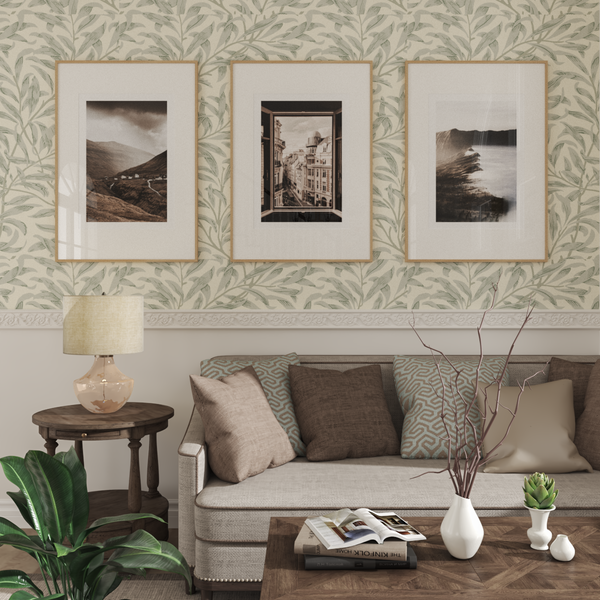 Minimalist Farmhouse Wall Decor Brown Nature Landscape Picture Living Room Ideas