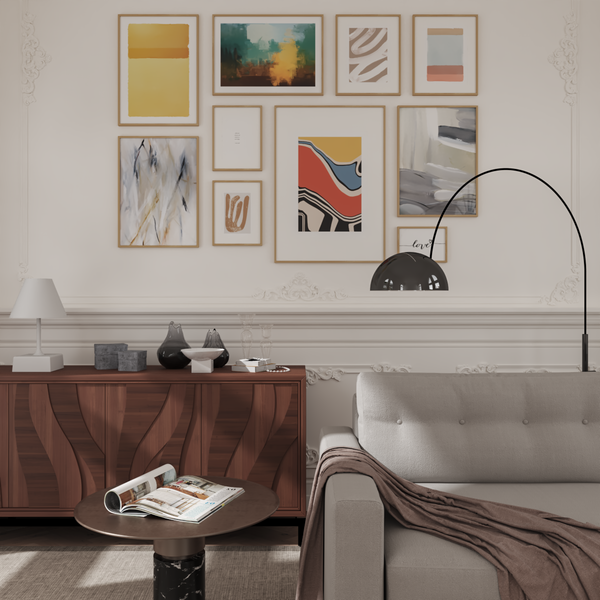 Minimalist Wall Art Poster Living Room Hanging Decor Mid Century Style Home Design
