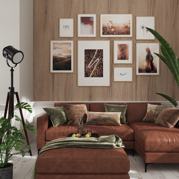 Neutral Living Room Wall Poster Nature Photography Modern Art Decor Brown Eclectic