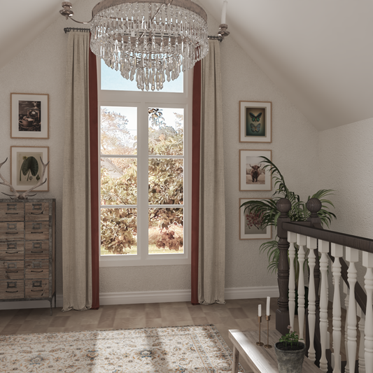 Farmhouse Stair Landing Picture Accent Wall Poster Decor Loft Living Room Inspiration