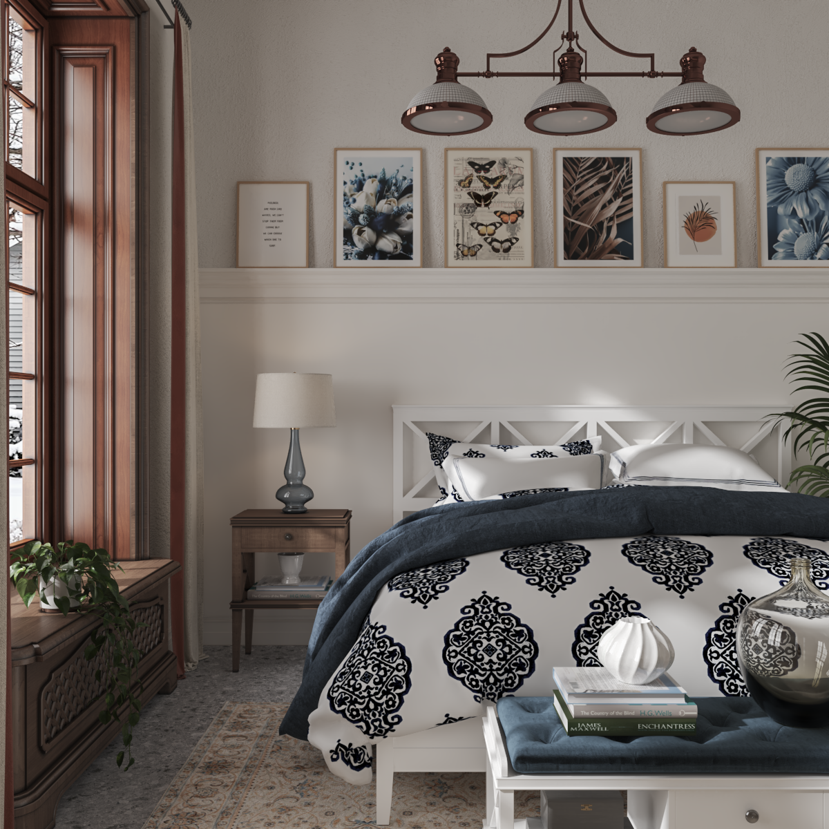 Modern Farmhouse Eclectic Master Bedroom Above Bed Wall Art Picture Frame Decor Cute Poster