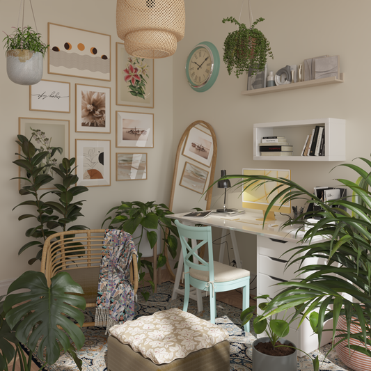 Boho Aesthetic Home Office Photo Wall Art Decor Nature Photography Living Room Office Ideas