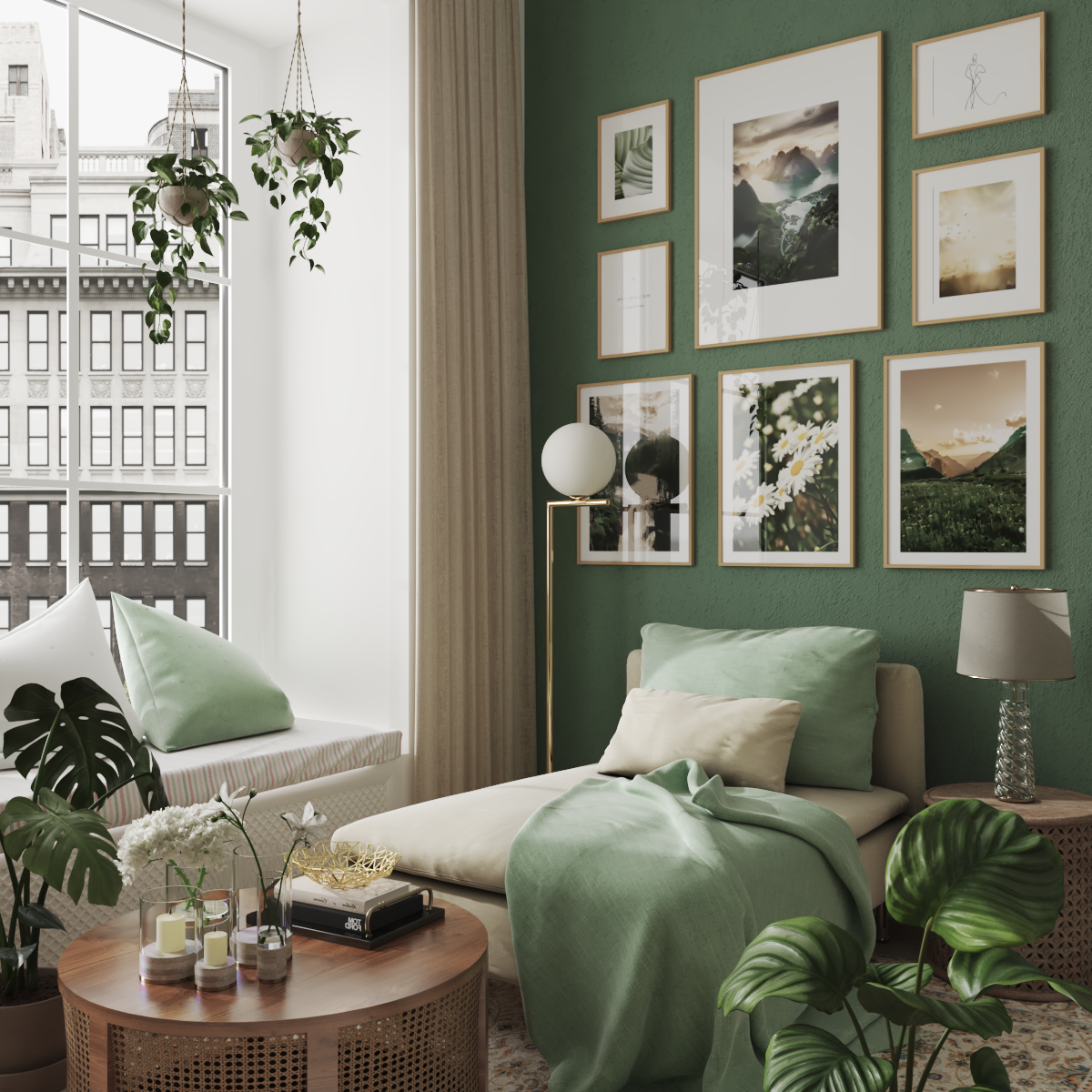Green Picture Wall Decor Modern Living Room Ideas National Park Wall Art Mountain Poster